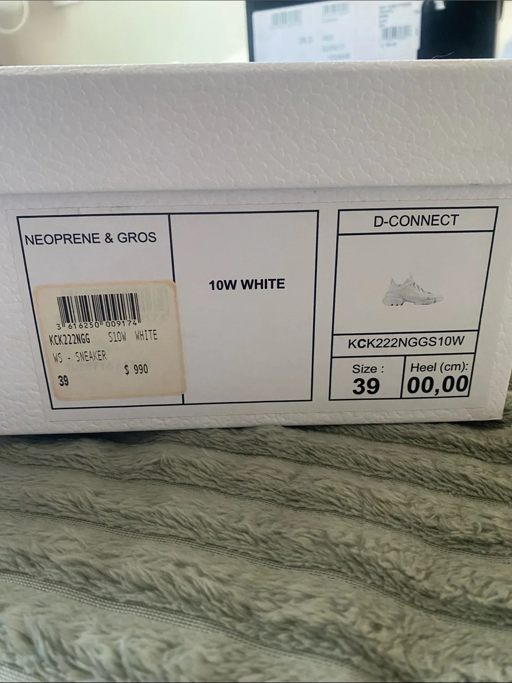 Dior Cream-White Women's Chunky Lace-Up Sneakers